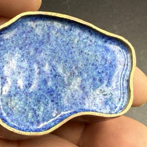 NFS Reserve Vintage Miniature Cloisonne Trinket Box Deer - Picture 10 of 12